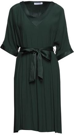 Donna Vestito midi Verde scuro M/L 100% Tencel™