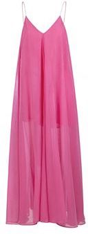 Donna Vestito midi Fucsia 38 Cotone