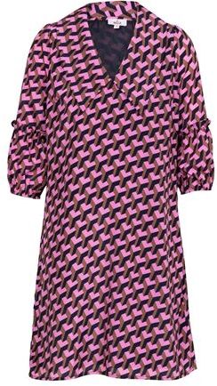 Donna Vestito corto Rosa 44 100% Poliestere