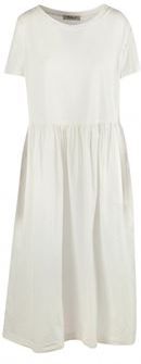 Donna Vestito midi Bianco S Cotone