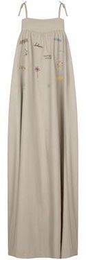 Donna Vestito lungo Khaki 38 Cotone