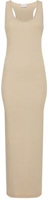 Donna Vestito lungo Beige S Pelle riciclata