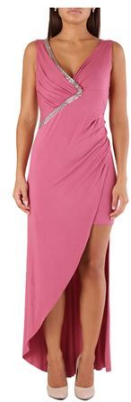 Donna Vestito midi Rosa L Viscosa