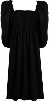 Donna Vestito lungo Nero 36 100% Cotone