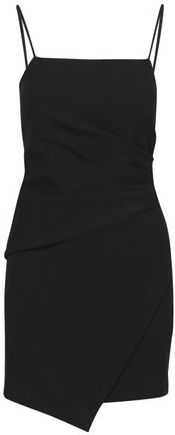 Donna Vestito corto Nero 40 98% Poliestere 2% Elastan