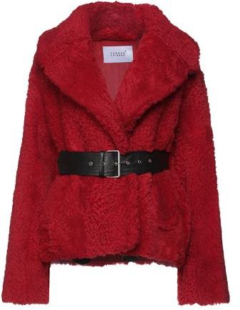 Donna Teddy coat Rosso 38 100% Pelle