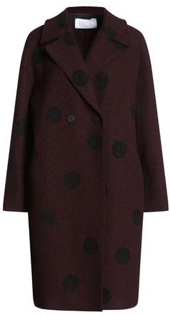 Donna Cappotto Bordeaux 42 100% Lana Vergine