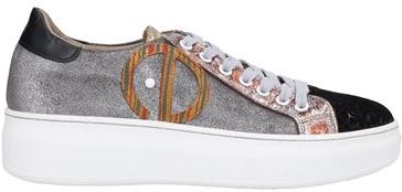 Donna Sneakers Argento 39 Pelle