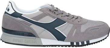 Uomo Sneakers Grigio 41 Pelle Fibre tessili