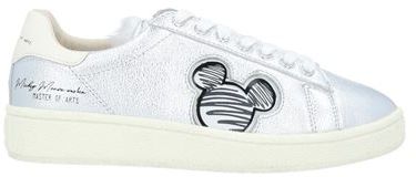 Donna Sneakers Argento 37 Pelle