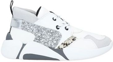 Donna Sneakers Bianco 36 Pelle Fibre tessili