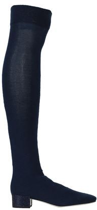 Donna Stivali Blu scuro 37.5 Fibre tessili