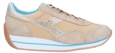 Donna Sneakers Beige 36 Pelle Fibre tessili