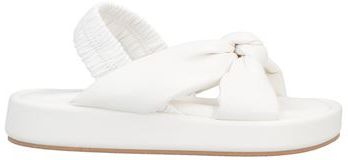 Donna Sandali Bianco 36 Fibre tessili