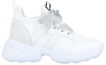 Donna Sneakers Bianco 34 Pelle Fibre tessili