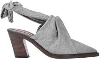 Donna Mules & Zoccoli Grigio 36 Fibre tessili