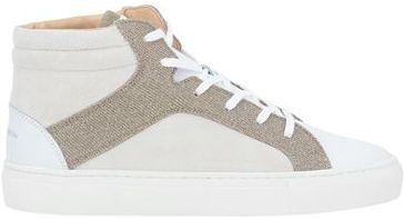 Donna Sneakers Bianco 36 Pelle Fibre tessili