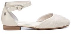 Donna Ballerine Bianco 37 100% Pelle