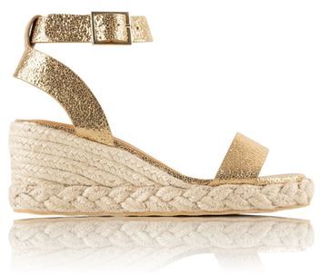 Donna Espadrillas Oro 37 Cuoio