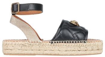 Donna Espadrillas Nero 37 Pelle Fibre tessili