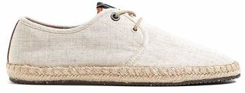 Uomo Espadrillas Beige 40 Jersey di Cotone 100%