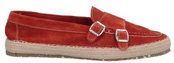 Uomo Espadrillas Ruggine 42 Pelle