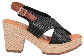 Donna Espadrillas Nero 38 Pelle