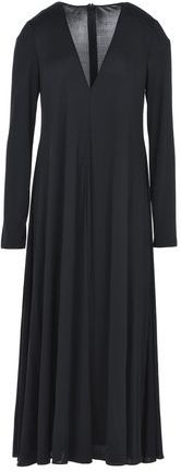 Donna Vestito midi Nero 42 100% Seta