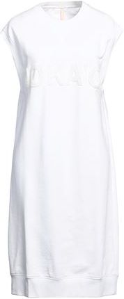 Donna Vestito midi Bianco 1 80% Cotone 20% Poliammide