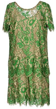 Donna Vestito corto Verde 38 45% Poliammide 23% Poliestere 22% Ottone 10% Viscosa