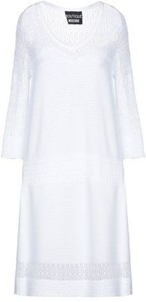 Donna Vestito corto Bianco 44 65% Viscosa 35% Poliammide