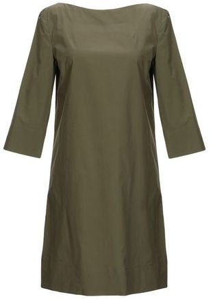 Donna Vestito corto Verde militare 40 100% Cotone