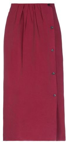 Donna Gonna midi Bordeaux 38 78% Viscosa 22% Lino