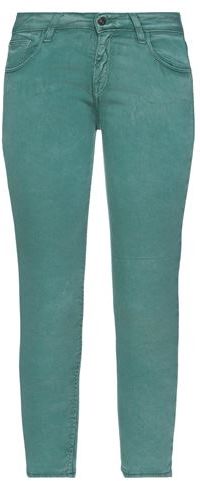 Donna Pantaloni cropped Verde petrolio 27 66% Lyocell 32% Cotone 2% Elastam