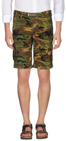 Uomo Shorts e bermuda Verde militare 44 100% Cotone