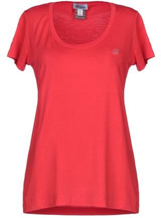 Donna T-shirt Rosso 42 95% Viscosa 5% Elastan
