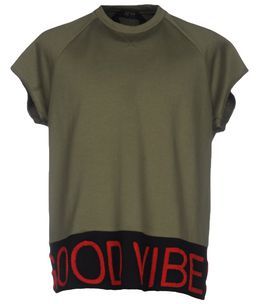 Uomo Felpa Verde militare S 100% Cotone