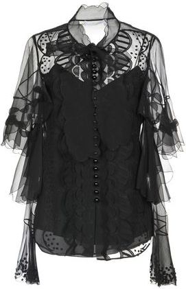 Donna Camicia Nero 38 100% Seta