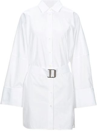 Donna Vestito corto Bianco M 100% Cotone
