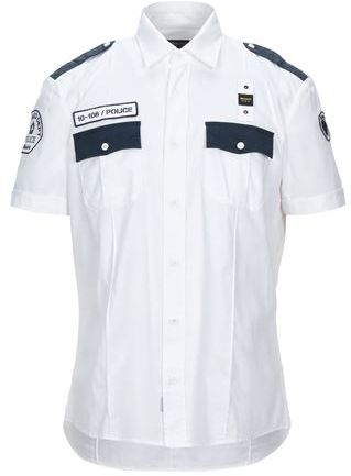 Uomo Camicia Bianco S 100% Lino