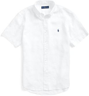 Uomo Camicia Bianco XS 100% Lino