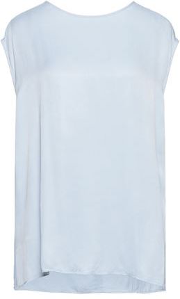 Donna Top Celeste M/L 100% Viscosa