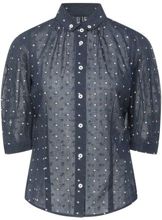 Donna Camicia Blu scuro 42 100% Cotone