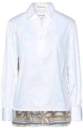 Donna Camicia Bianco 40 70% Cotone 27% Poliammide 3% Elastan Seta