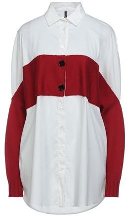 Donna Camicia Bianco 42 77% Cotone 20% Poliammide 3% Elastan