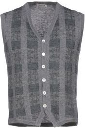 Uomo Cardigan Grigio L 86% Lana 5% Lana mohair 5% Lana di alpaca 4% Poliammide