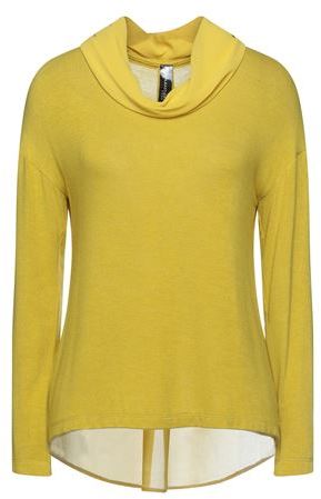 Donna Pullover Giallo 48 83% Viscosa 14% Acrilico 3% Elastan Poliestere