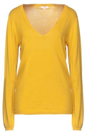 Donna Pullover Ocra M 100% Cotone