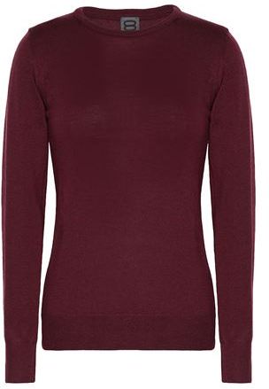 Donna Pullover Bordeaux XS 100% Lana Merino