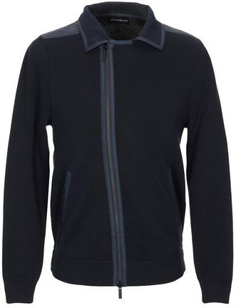 Uomo Cardigan Blu scuro 46 100% Cotone